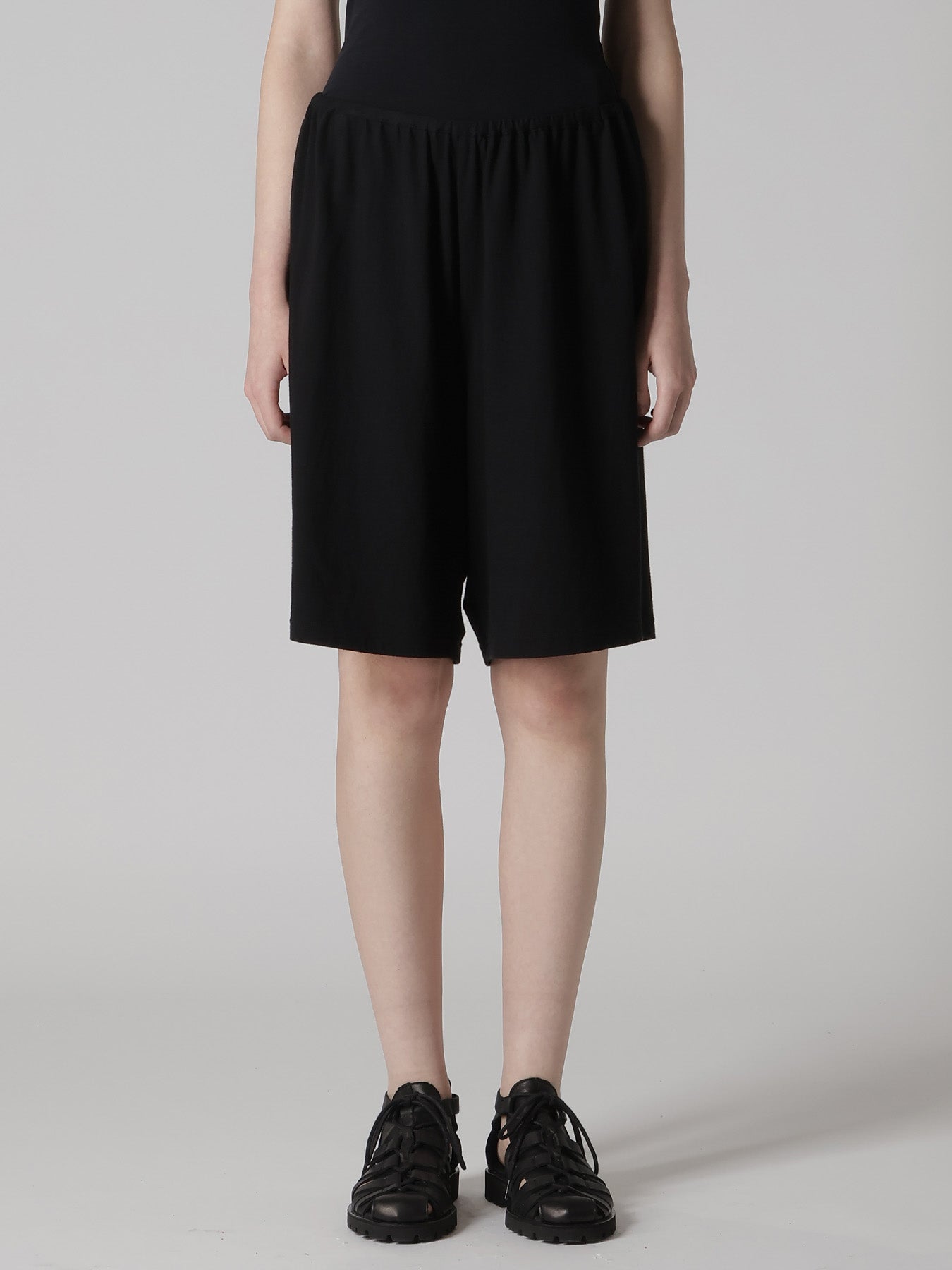 COTTON JERSEY EASY HALF PANTS