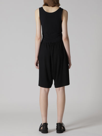 COTTON JERSEY EASY HALF PANTS