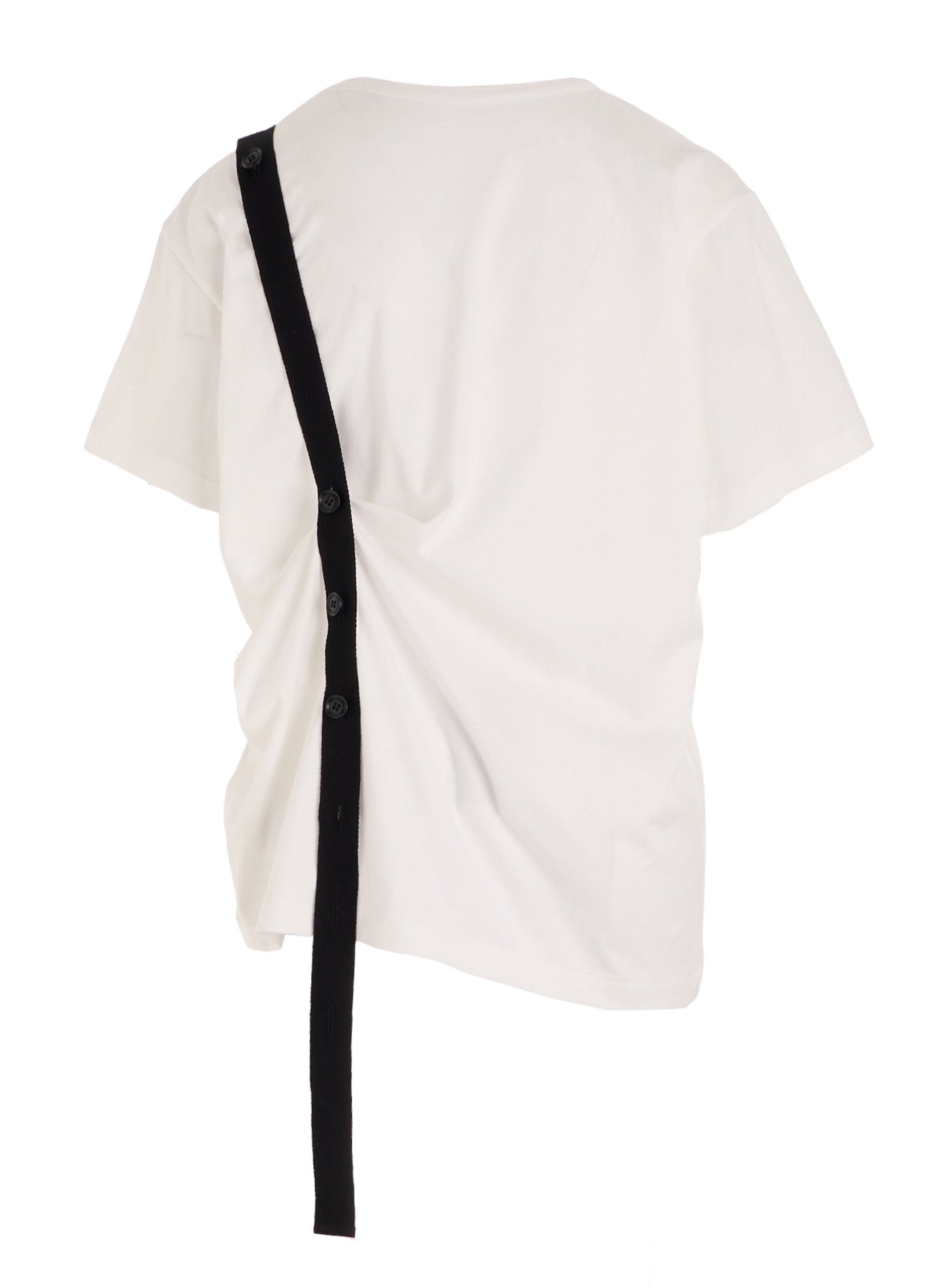 COTTON JERSEY BELTED HALF SLEEVE TEE