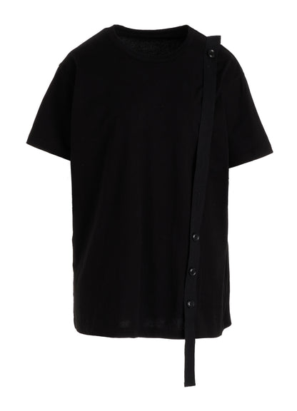 COTTON JERSEY BELTED HALF SLEEVE TEE