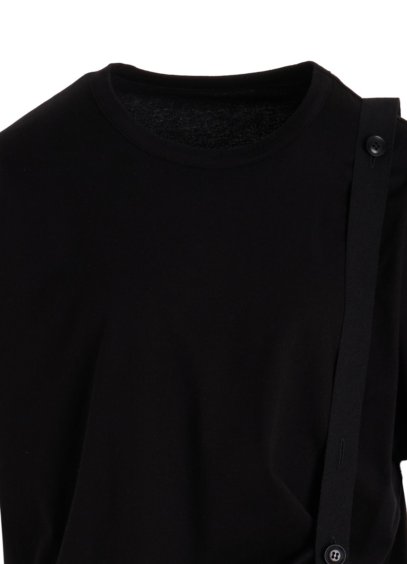COTTON JERSEY BELTED HALF SLEEVE TEE