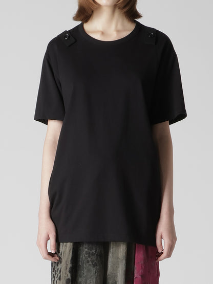 COTTON JERSEY SUSPENDERS HALF SLEEVE TEE