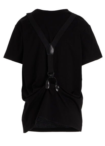 COTTON JERSEY SUSPENDERS HALF SLEEVE TEE
