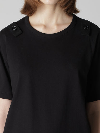 COTTON JERSEY SUSPENDERS HALF SLEEVE TEE