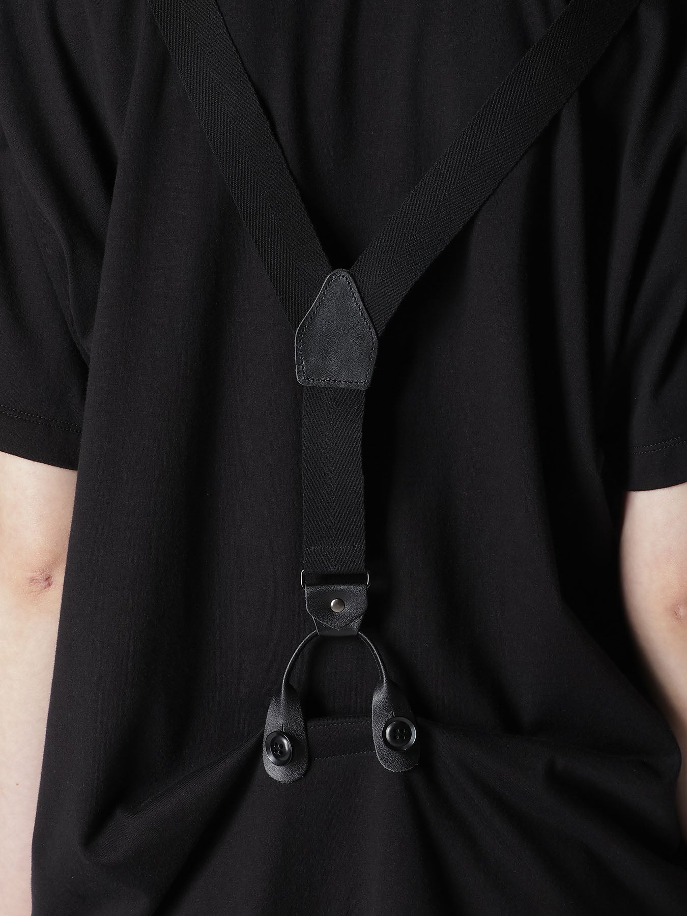 COTTON JERSEY SUSPENDERS HALF SLEEVE TEE