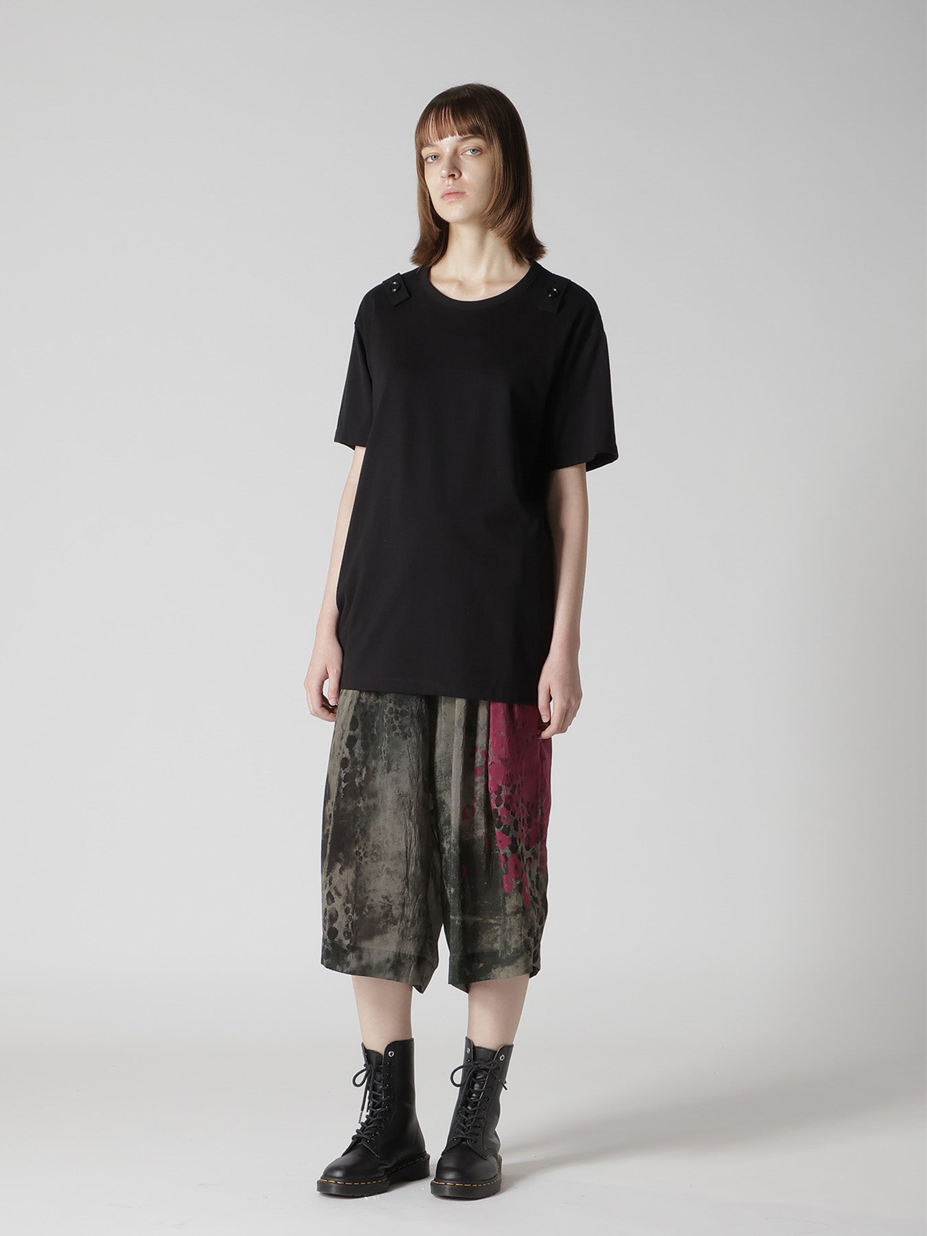 COTTON JERSEY SUSPENDERS HALF SLEEVE TEE