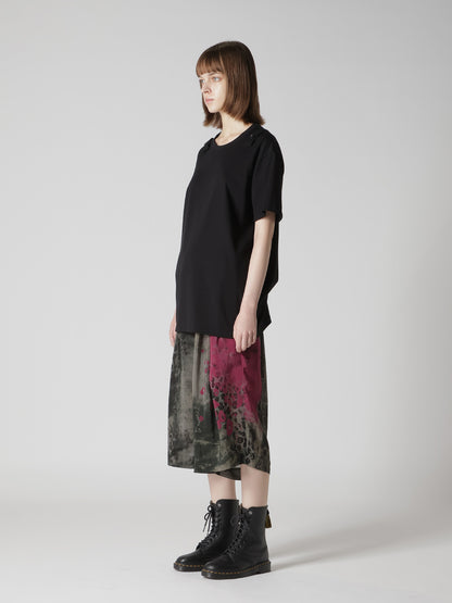 COTTON JERSEY SUSPENDERS HALF SLEEVE TEE