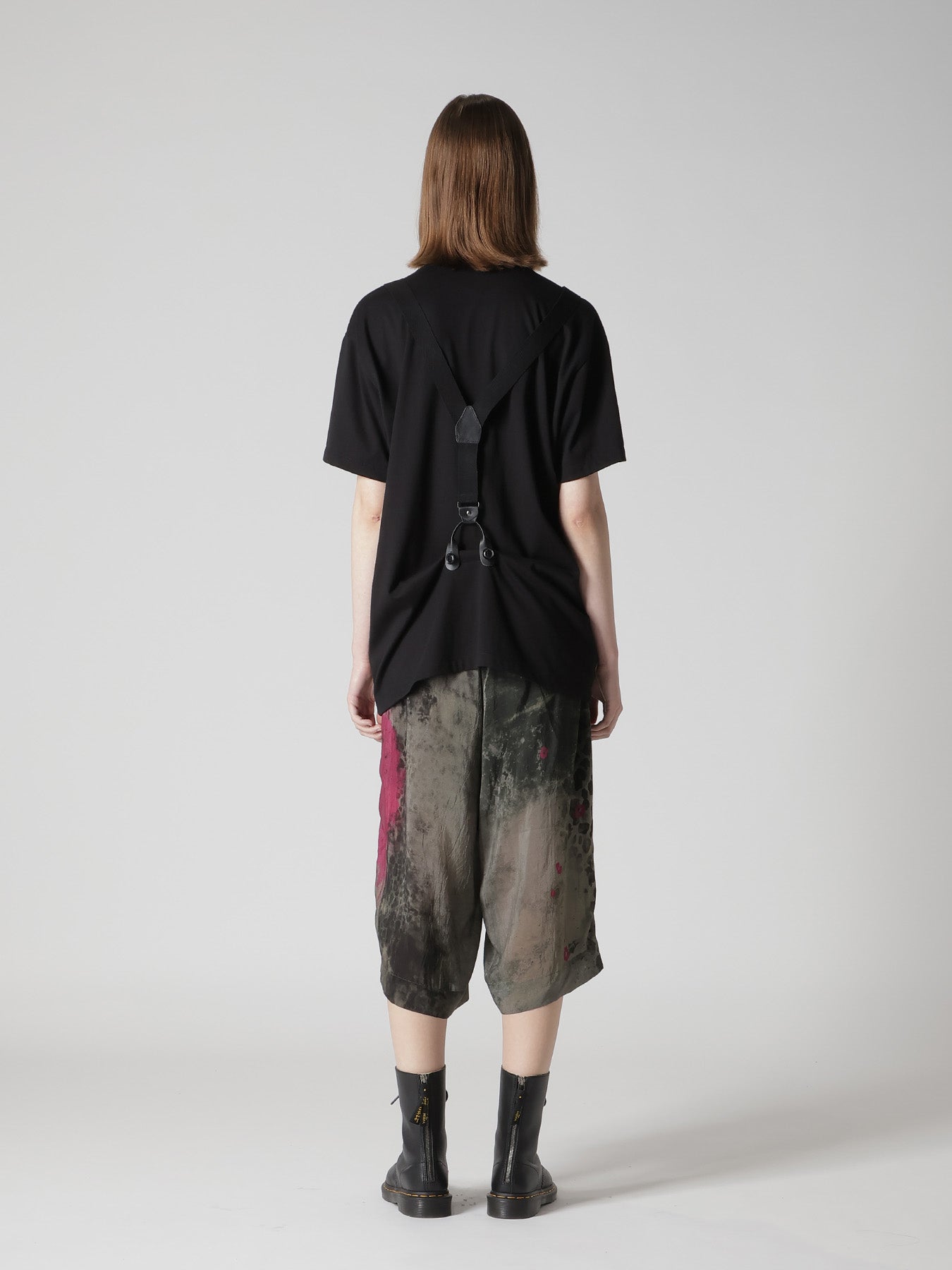 COTTON JERSEY SUSPENDERS HALF SLEEVE TEE