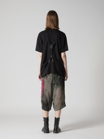 COTTON JERSEY SUSPENDERS HALF SLEEVE TEE