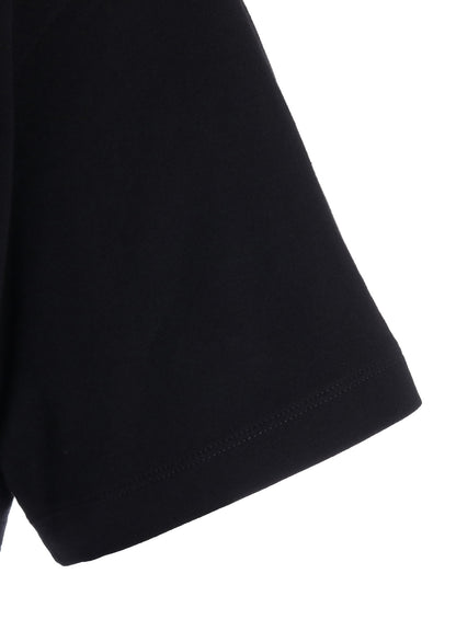 COTTON JERSEY ASYMMETRIC CROPPED TEE