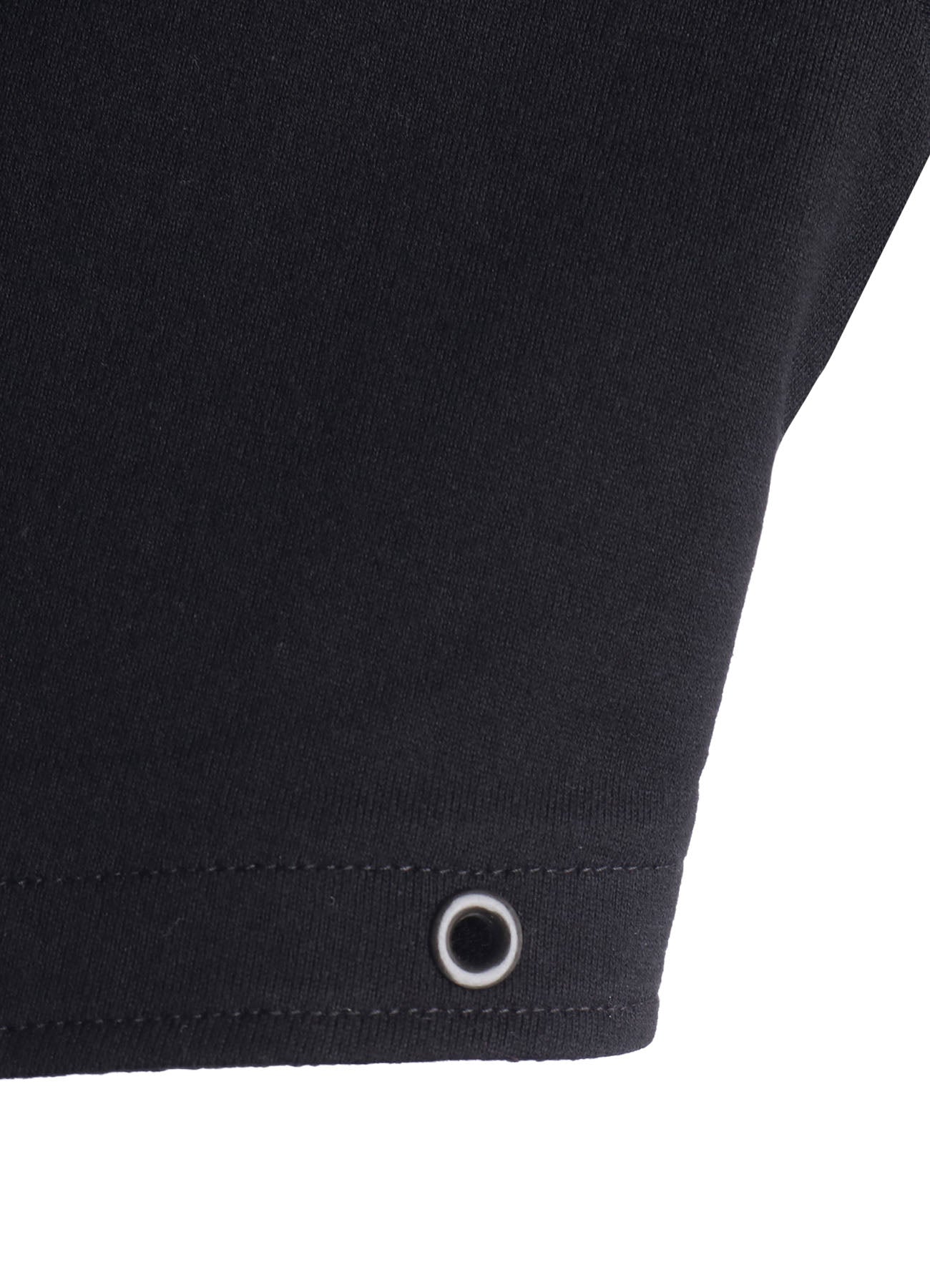 COTTON JERSEY ASYMMETRIC CROPPED TEE