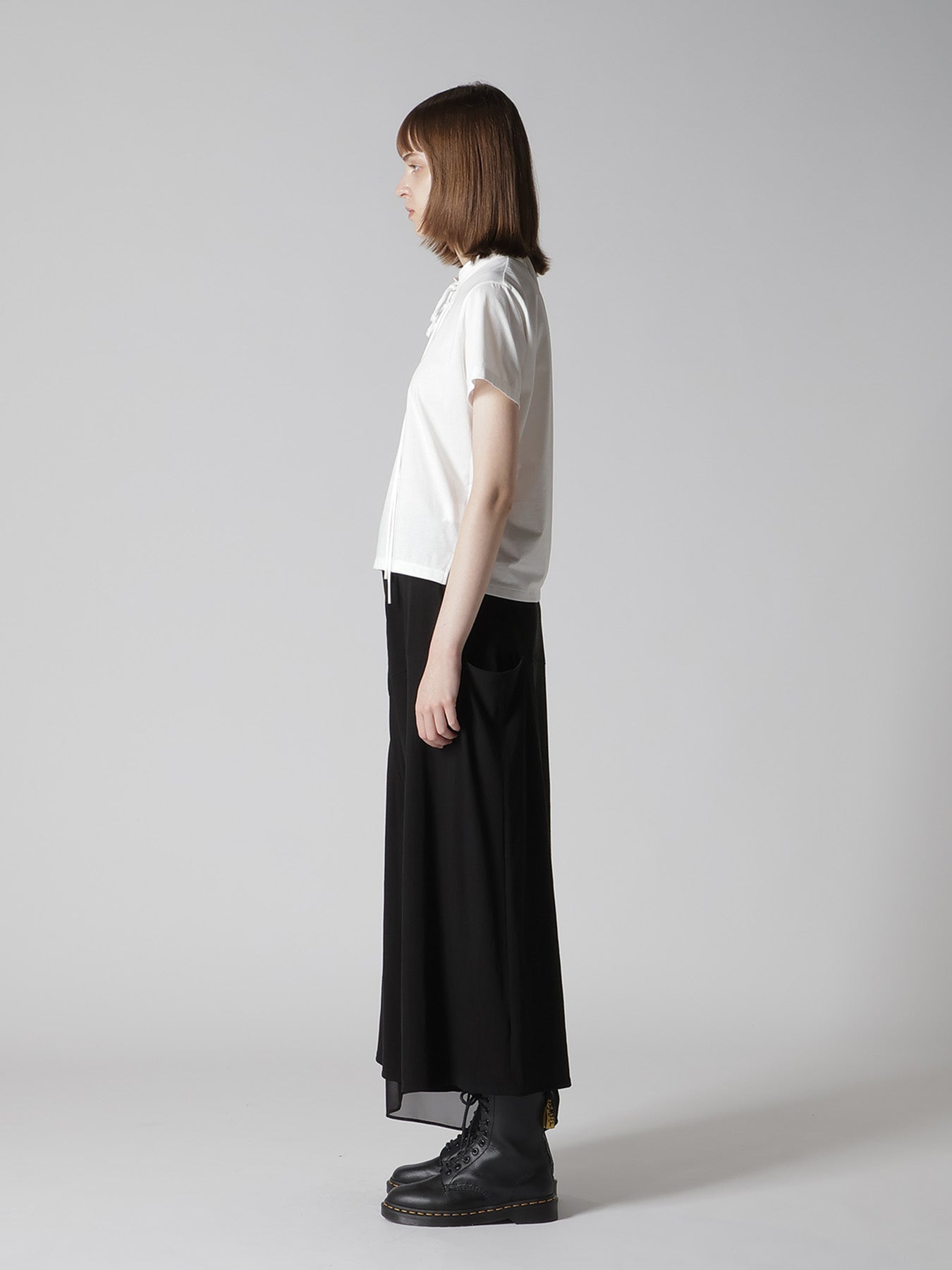 COTTON JERSEY SHAKA BUTTON SHORT SLEEVE TEE