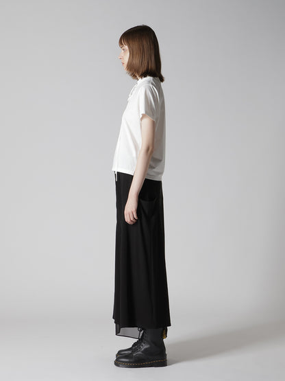 COTTON JERSEY SHAKA BUTTON SHORT SLEEVE TEE