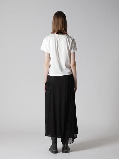 COTTON JERSEY SHAKA BUTTON SHORT SLEEVE TEE