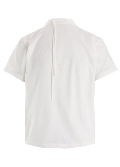 COTTON JERSEY SHAKA BUTTON SHORT SLEEVE TEE