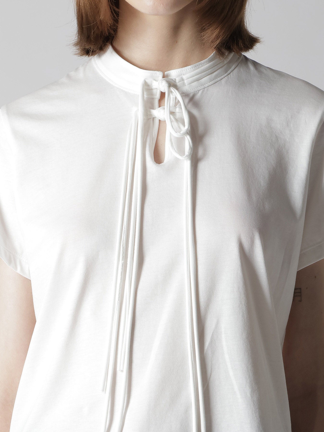 COTTON JERSEY SHAKA BUTTON SHORT SLEEVE TEE