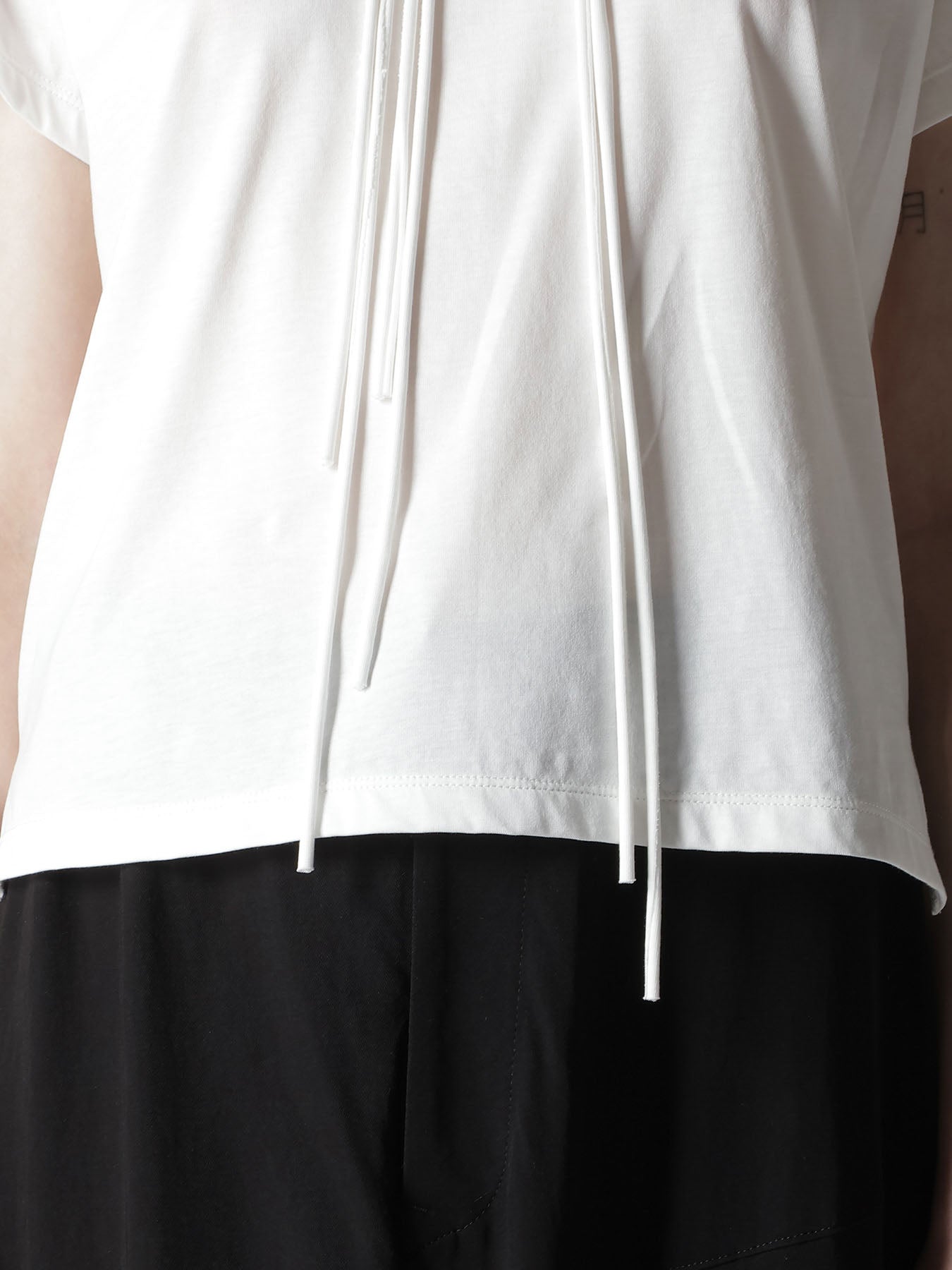 COTTON JERSEY SHAKA BUTTON SHORT SLEEVE TEE