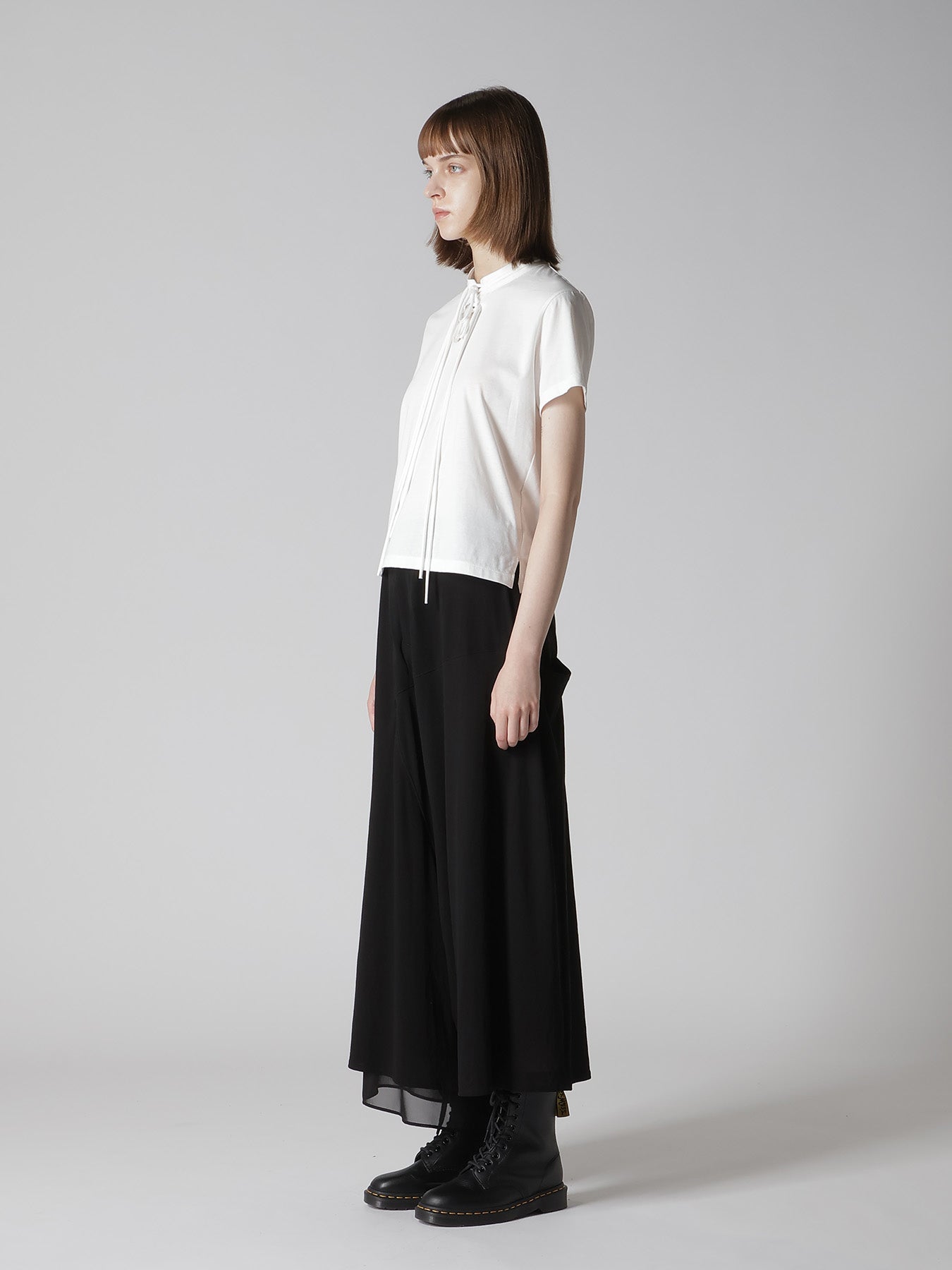 COTTON JERSEY SHAKA BUTTON SHORT SLEEVE TEE