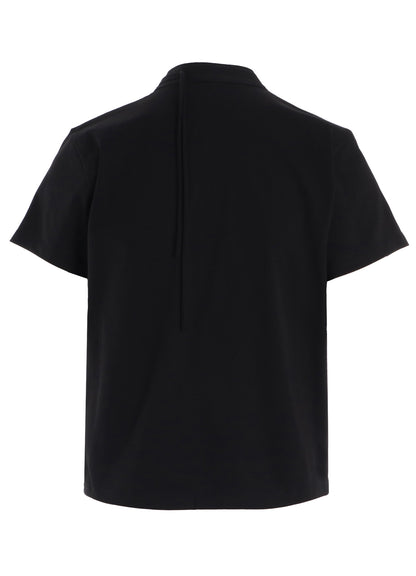 COTTON JERSEY SHAKA BUTTON SHORT SLEEVE TEE