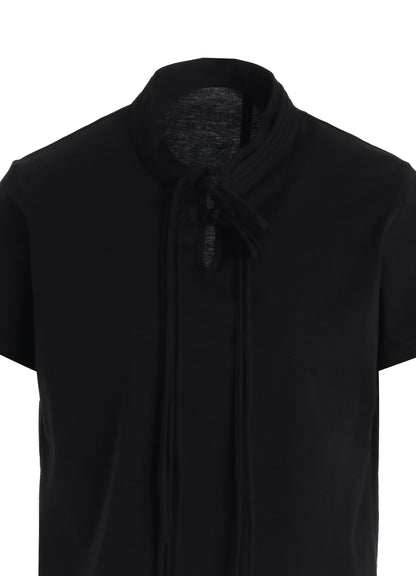 COTTON JERSEY SHAKA BUTTON SHORT SLEEVE TEE