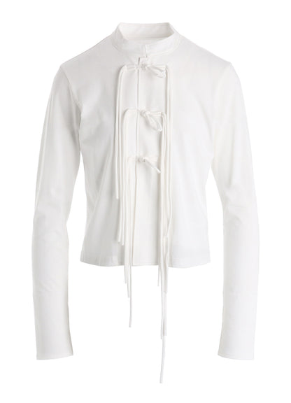 COTTON JERSEY SHAKA BUTTON CARDIGAN