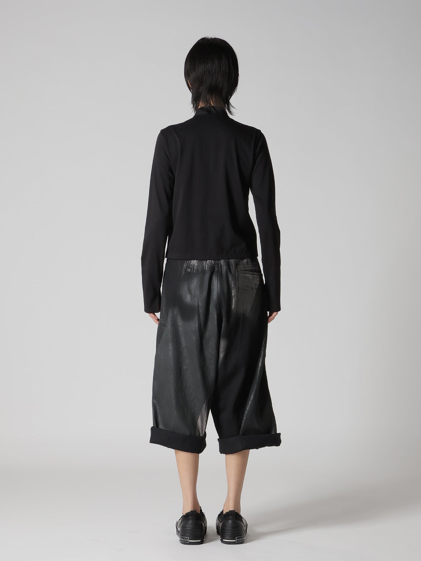 COTTON JERSEY SHAKA BUTTON CARDIGAN