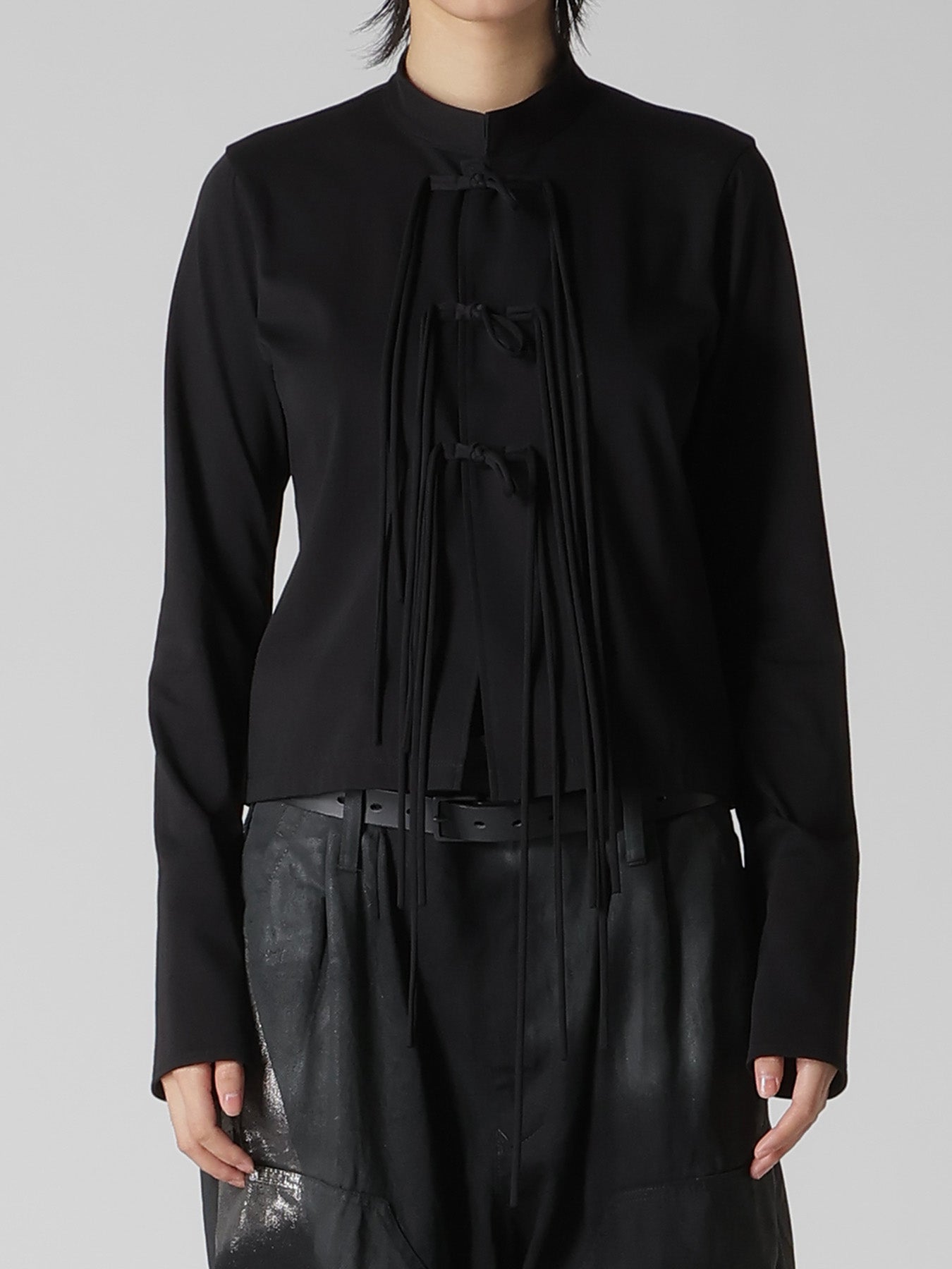 COTTON JERSEY SHAKA BUTTON CARDIGAN