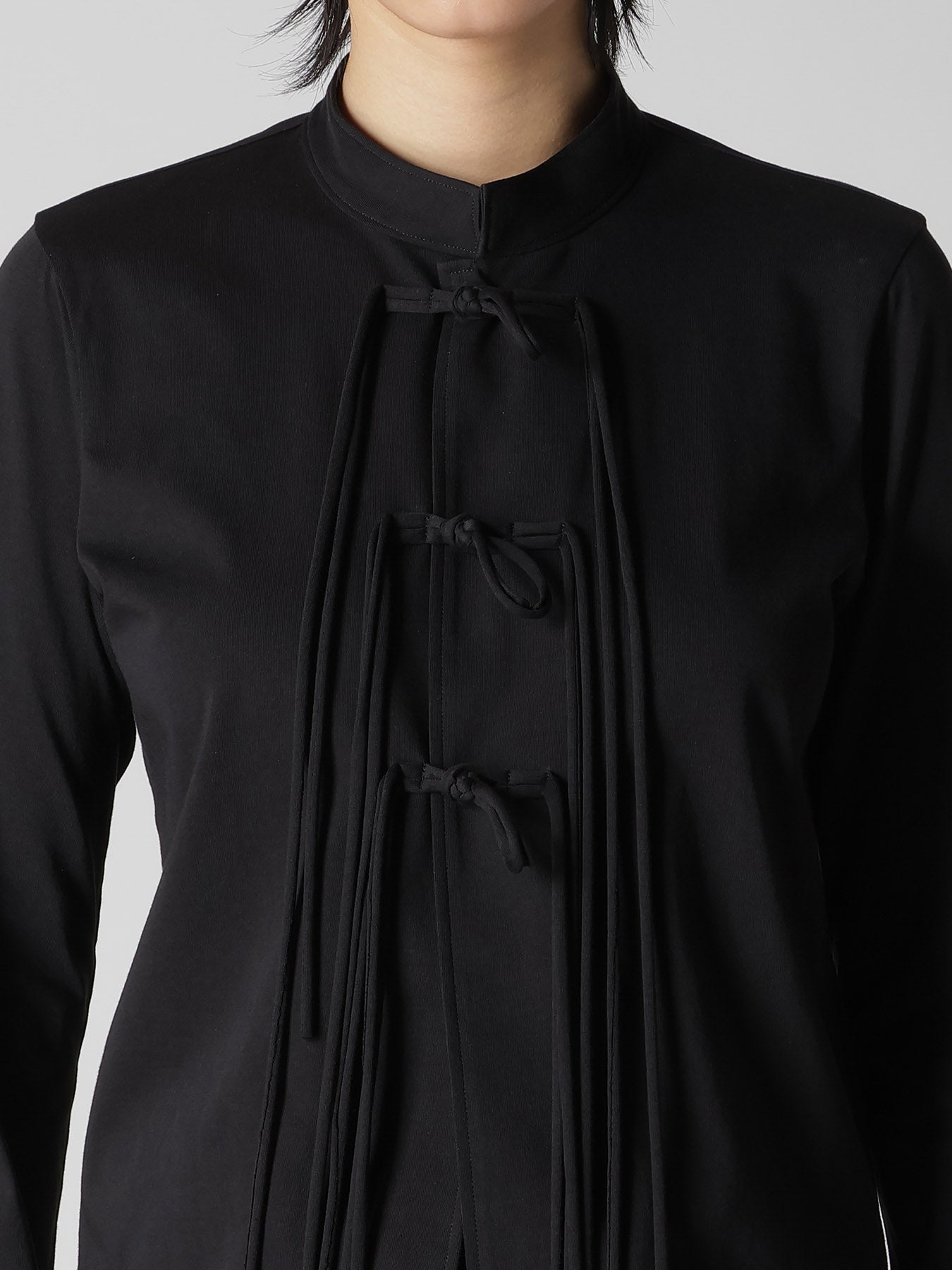 COTTON JERSEY SHAKA BUTTON CARDIGAN