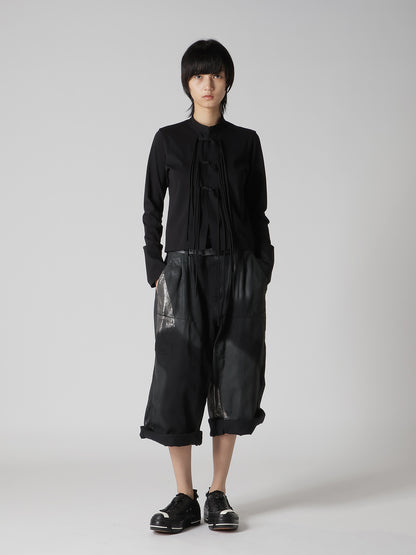 COTTON JERSEY SHAKA BUTTON CARDIGAN