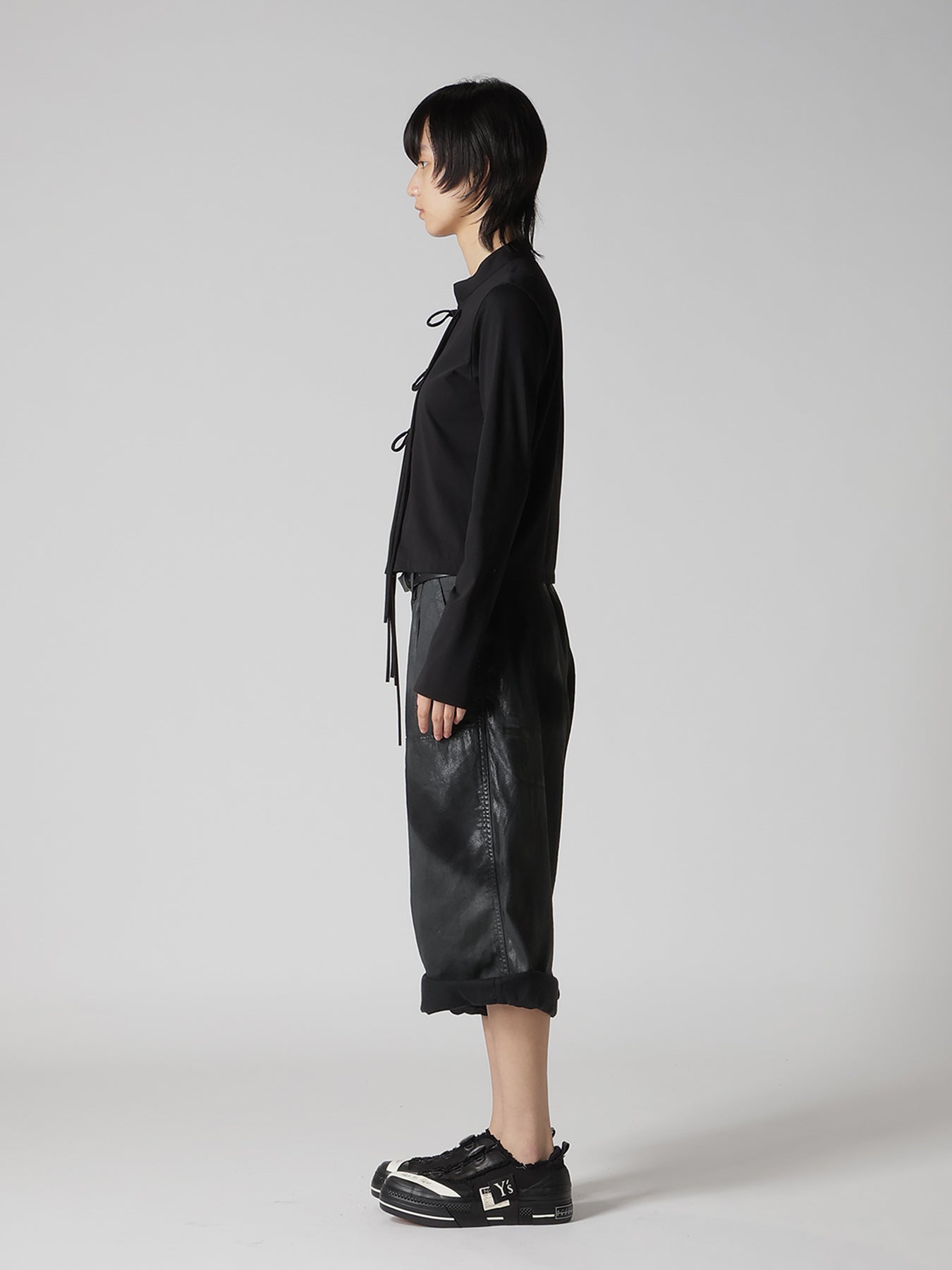 COTTON JERSEY SHAKA BUTTON CARDIGAN