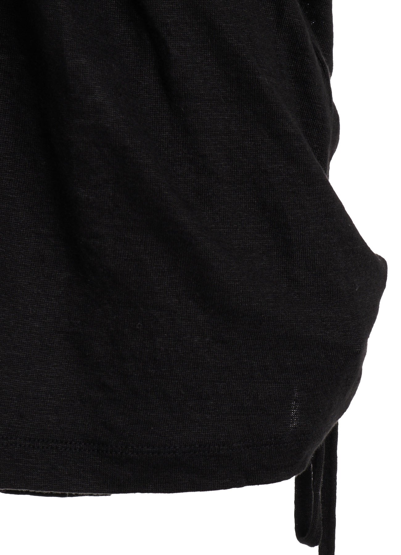 LINEN JERSEY SHIRRING TEE