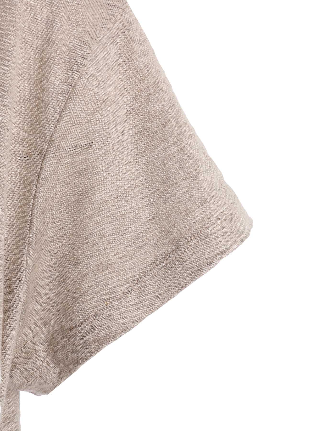 LINEN JERSEY SHIRRING POCKET TEE – THE SHOP YOHJI YAMAMOTO