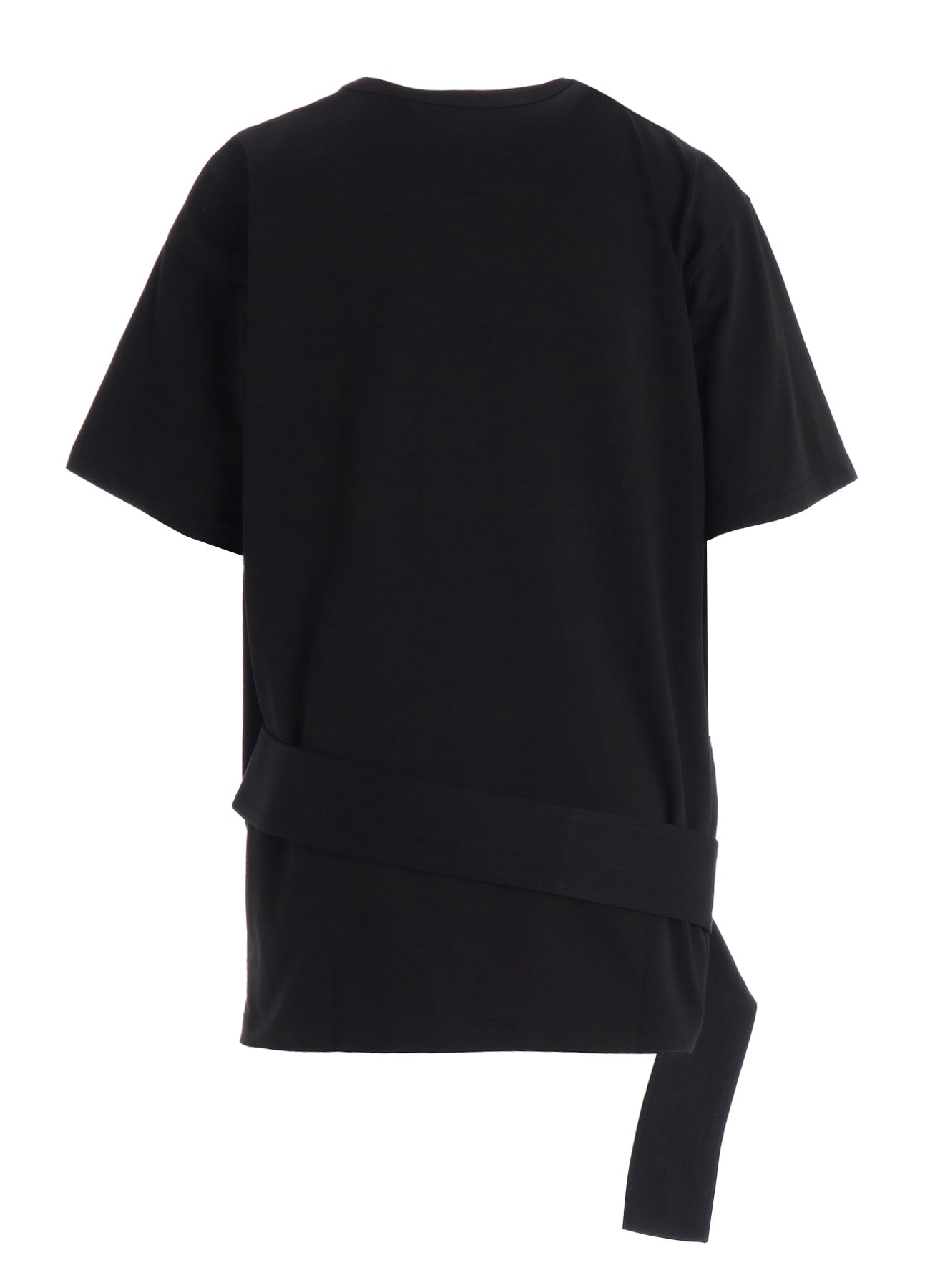 COTTON JERSEY SLIT SHORT SLEEVE TEE