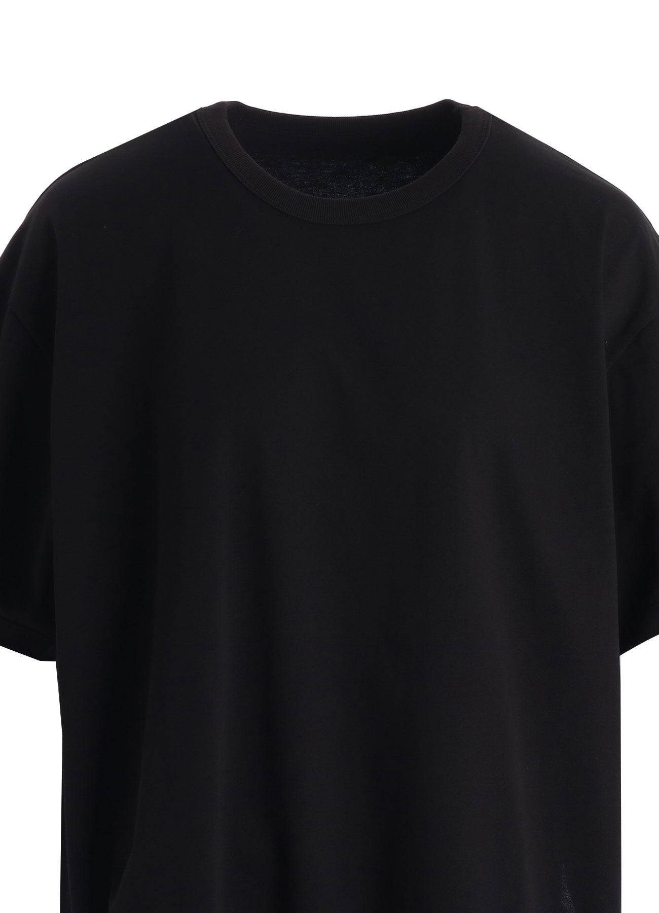 COTTON JERSEY SLIT SHORT SLEEVE TEE