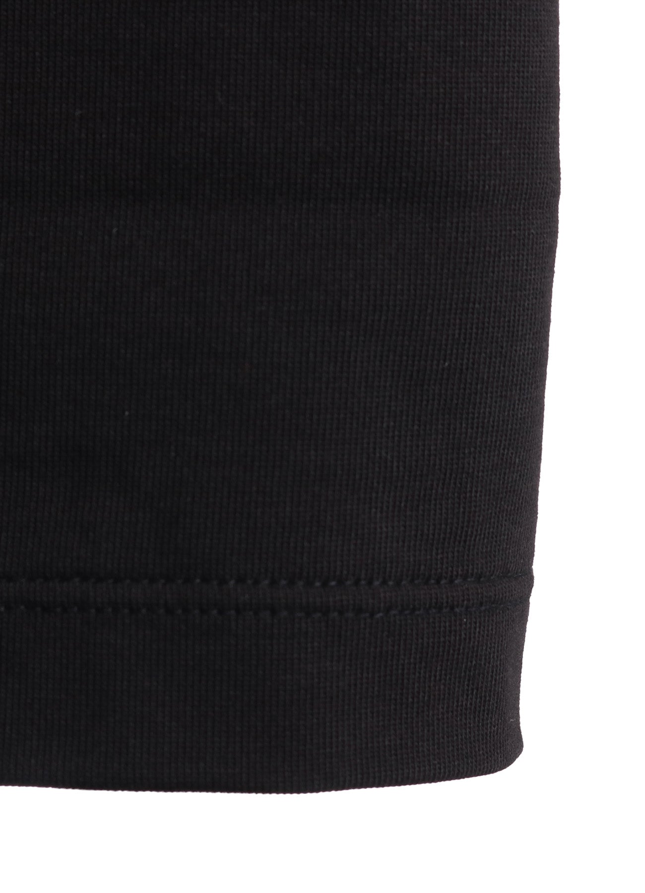 COTTON JERSEY SLIT SHORT SLEEVE TEE