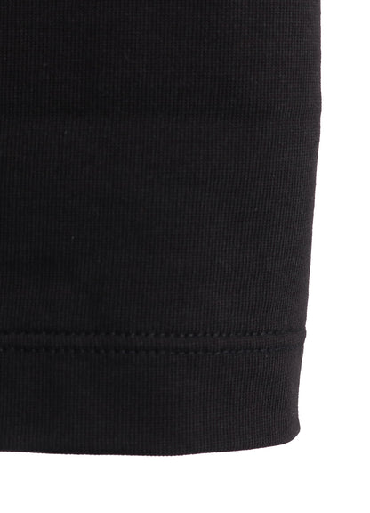COTTON JERSEY SLIT SHORT SLEEVE TEE