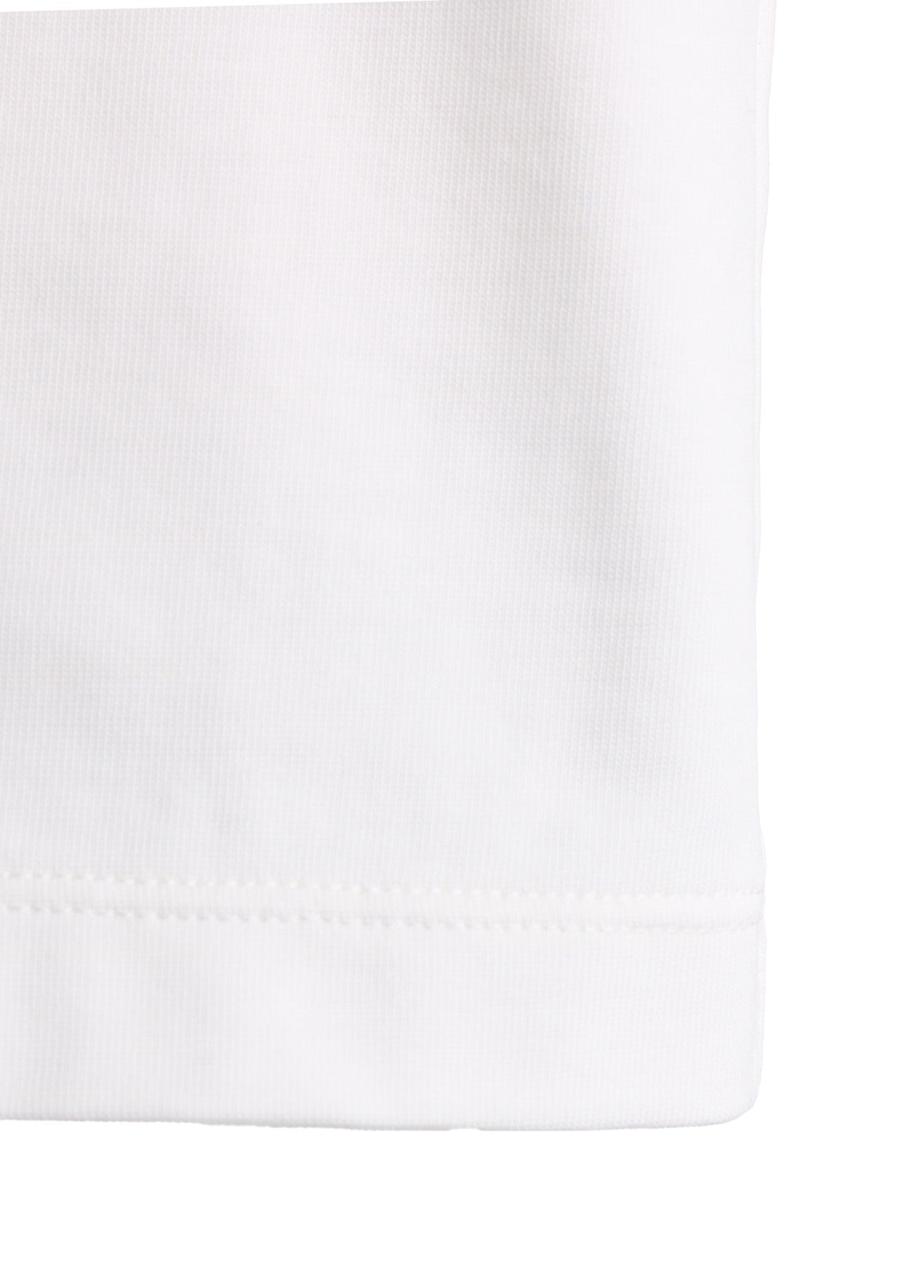 COTTON JERSEY SLIT SHORT SLEEVE LONG TEE