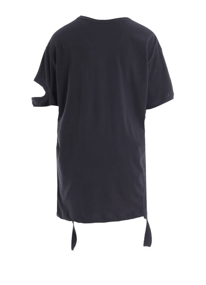 HARD-TWISTED JERSEY HOLLOW TEE A