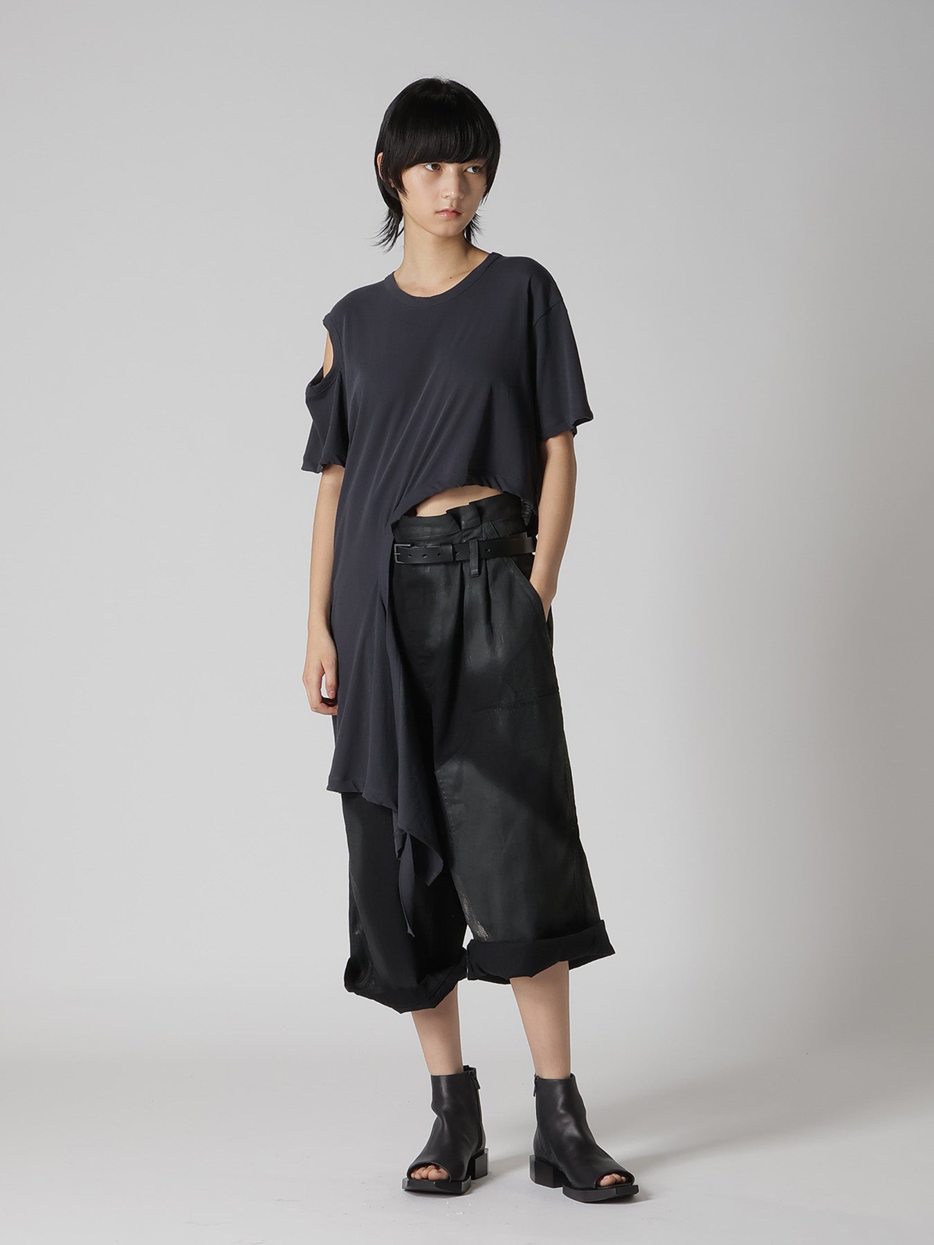 HARD-TWISTED JERSEY HOLLOW TEE B