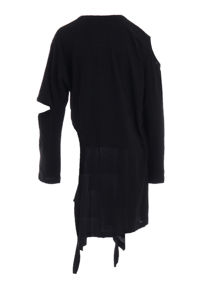 HARD-TWISTED JERSEY HOLLOW LONG SLEEVE TEE