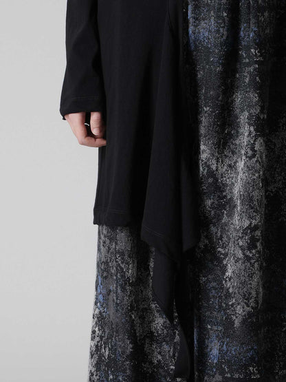 HARD-TWISTED JERSEY HOLLOW LONG SLEEVE TEE