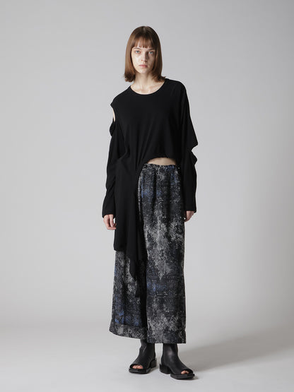 HARD-TWISTED JERSEY HOLLOW LONG SLEEVE TEE