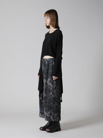 HARD-TWISTED JERSEY HOLLOW LONG SLEEVE TEE