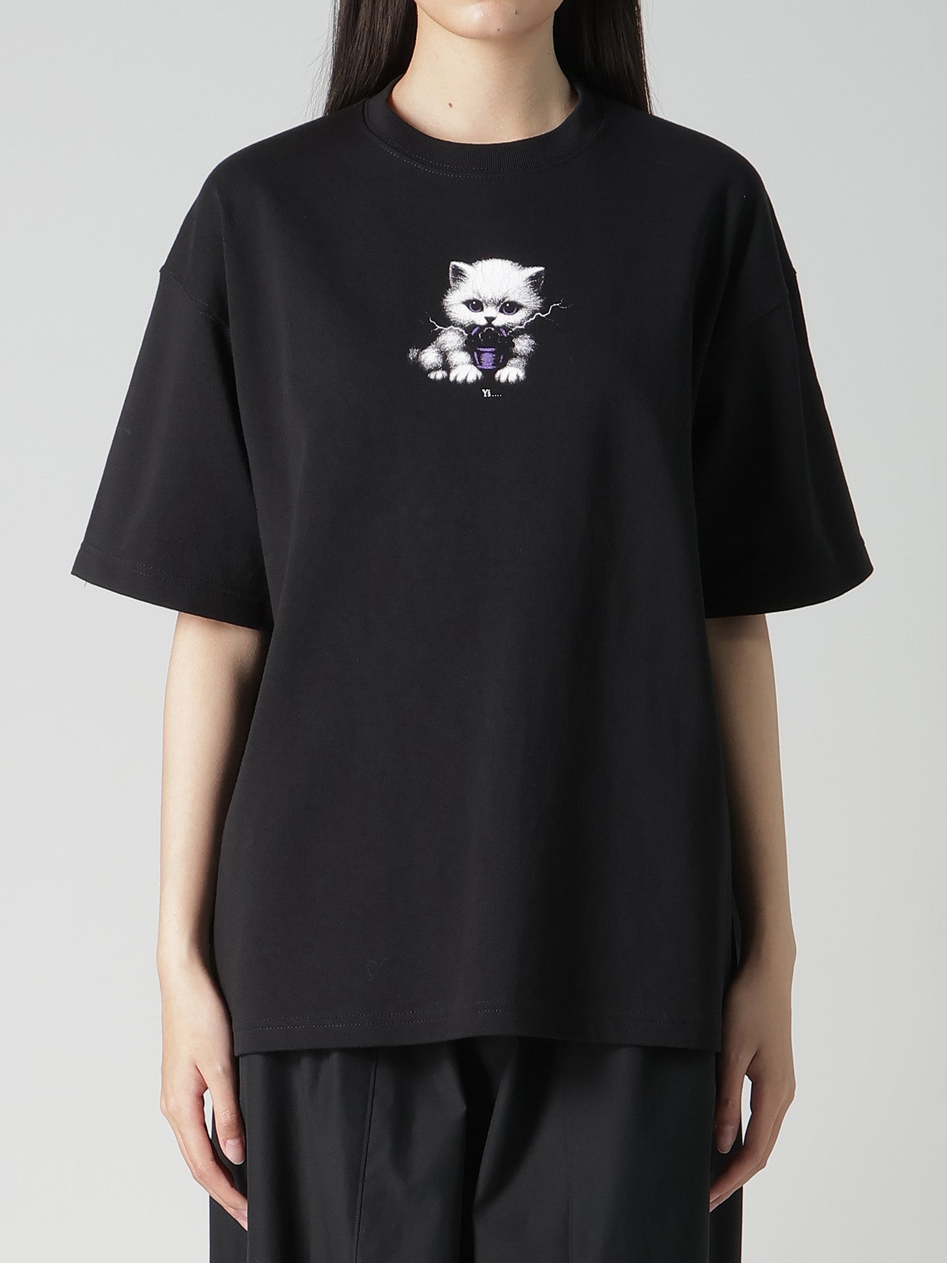 9.1OZ JERSEY CAT PRINT TEE – THE SHOP YOHJI YAMAMOTO