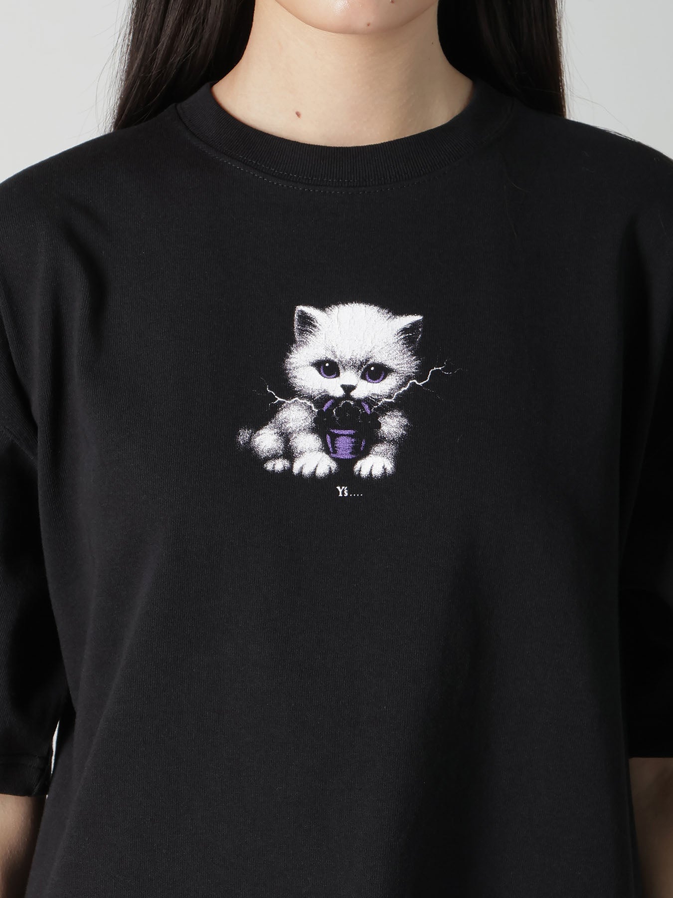 9.1OZ JERSEY CAT PRINT TEE – THE SHOP YOHJI YAMAMOTO