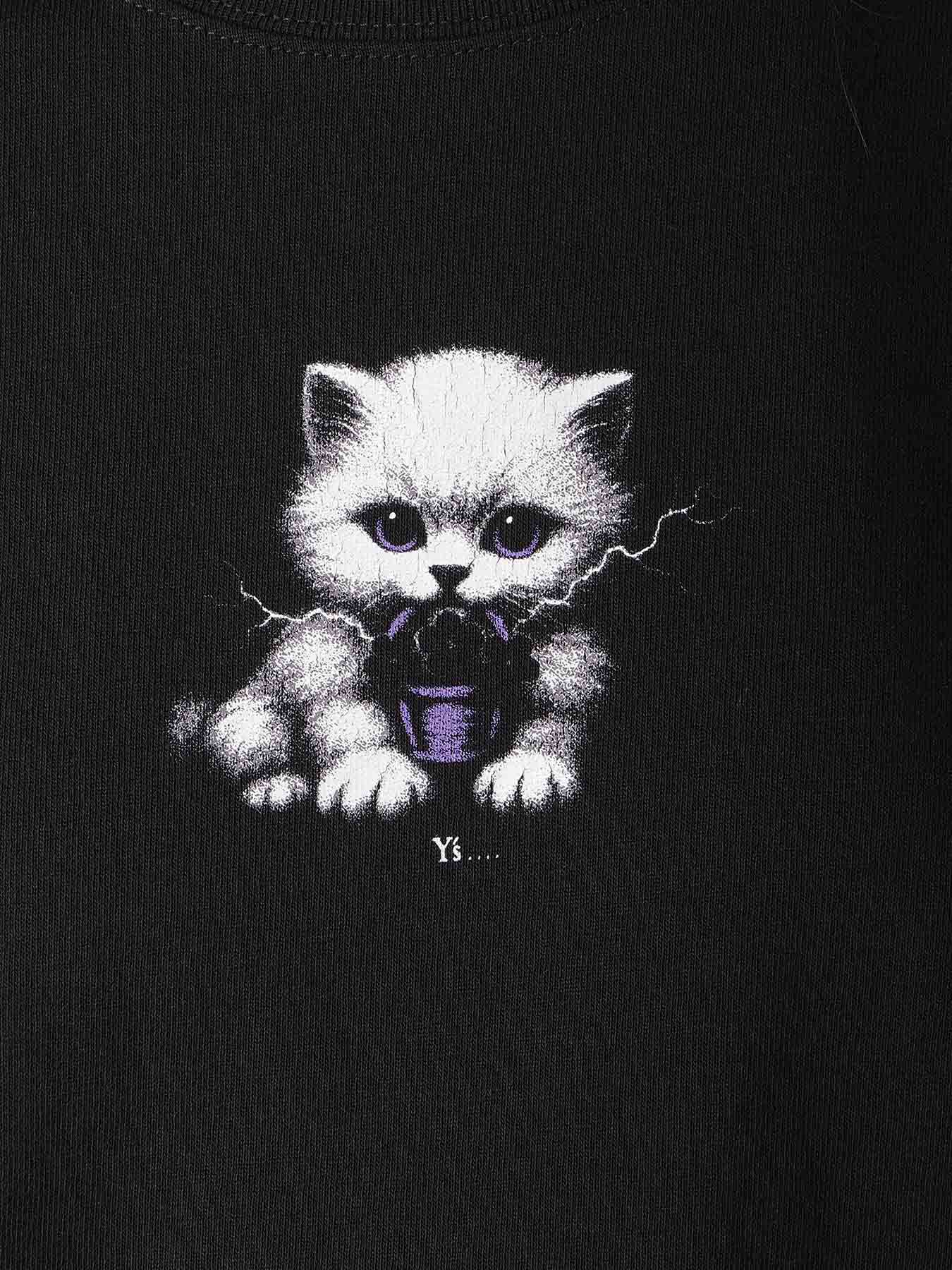 9.1OZ JERSEY CAT PRINT TEE