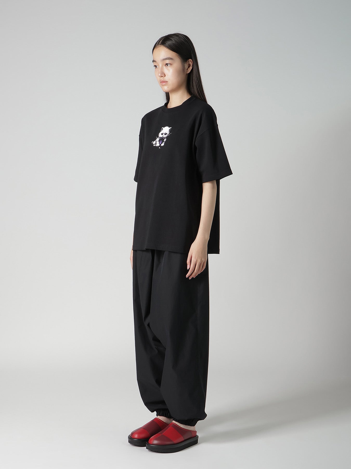 9.1OZ JERSEY CAT PRINT TEE – THE SHOP YOHJI YAMAMOTO