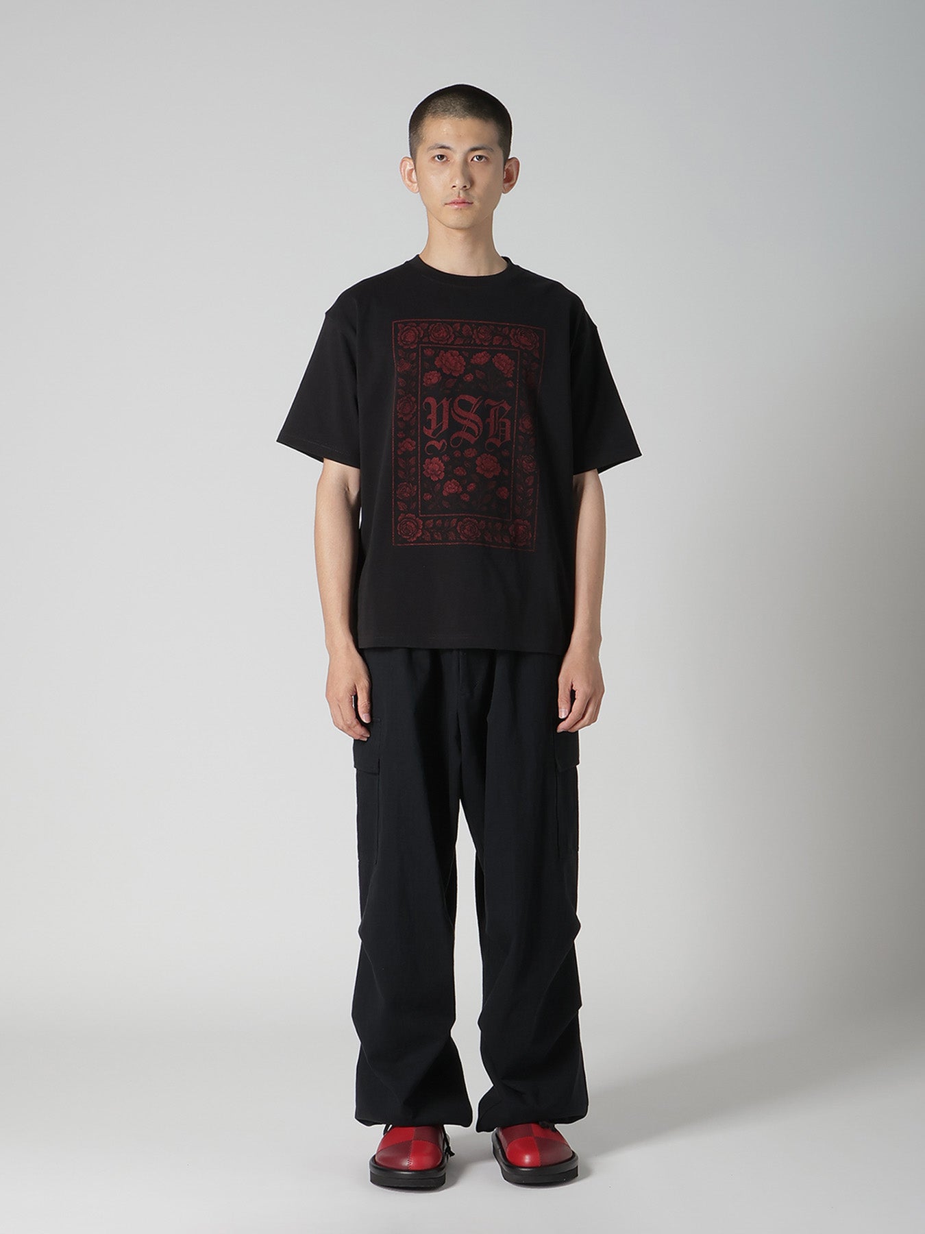 9.1OZ FLOWER PRINT T – THE SHOP YOHJI YAMAMOTO