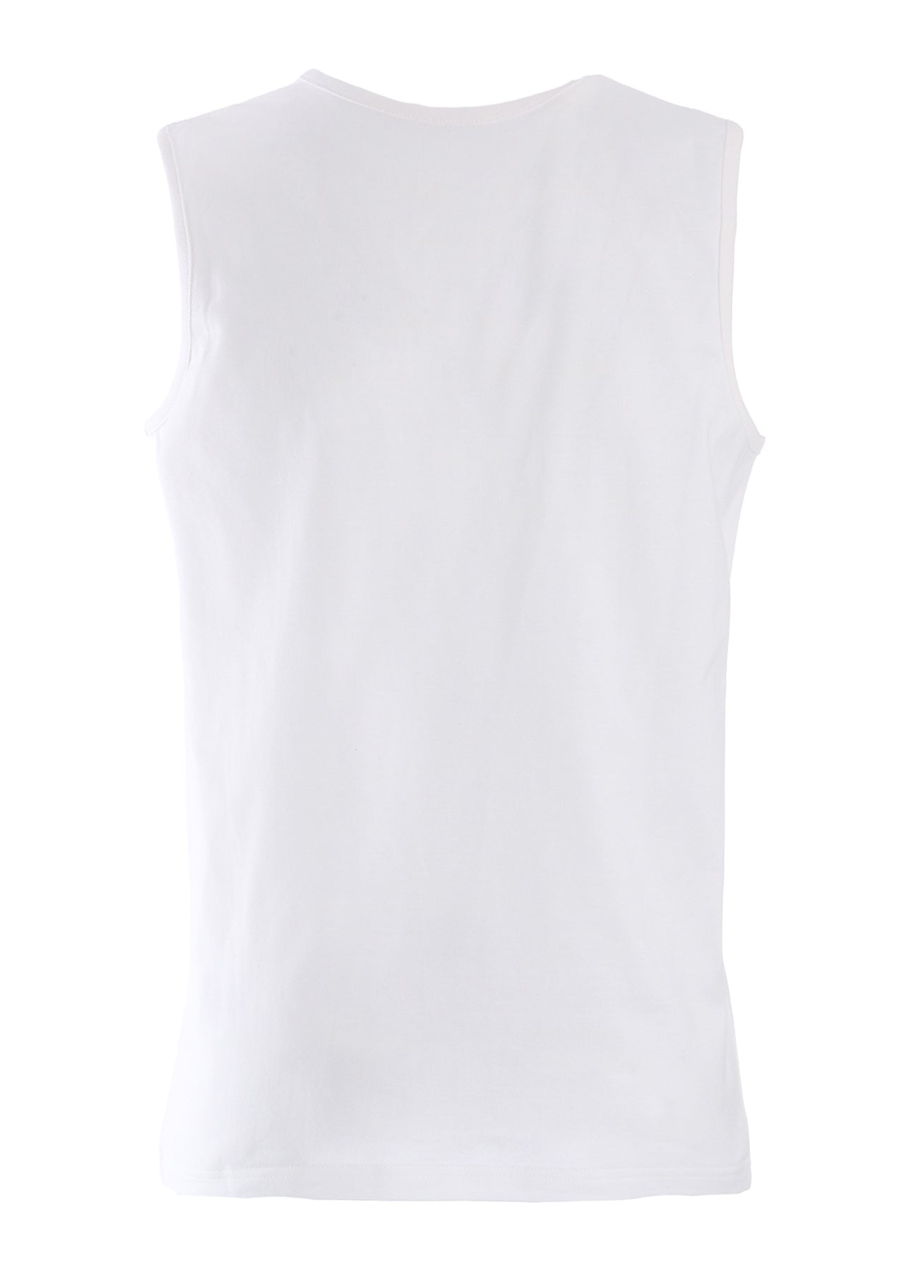 COTTON JERSEY PLAID PRINT SLEEVELESS PRINT TEE