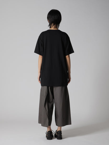 COTTON JERSEY PLAID PRINT SHORT SLEEVE BIG TEE